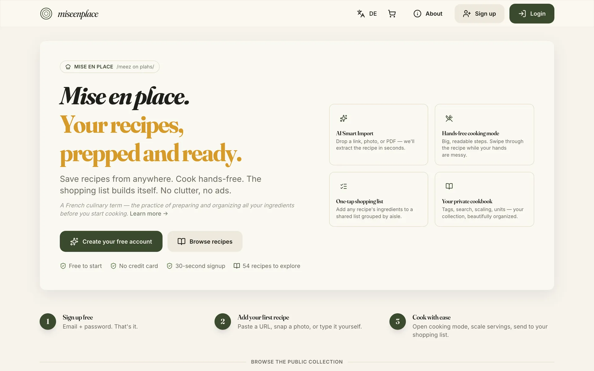 Preview — Mise en Place